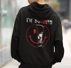 I’m Broken Hoodie, Mental Health Awareness Sweatshirt, Unisex College Pullover,