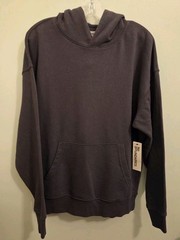 No Boundaries Men’s SMALL Oversize Hoodie Hooded Sweatshirt CHARCOAL GRAY #10726