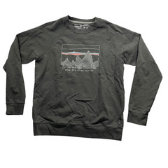 Patagonia Medium Regular Fit Sweatshirt Black Faded Look 100% Cotton