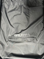 Baleaf Men 100% Polyester Long Sleeve Zip Up Hoodie Black Size 3XL Made In China