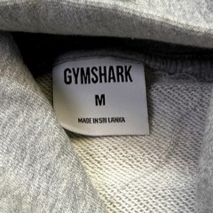 Gymshark GSLC Hoodie Med Gray Embroidered Gym Lifting Club Pullover Sweatshirt