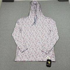 NWT Burlebo Hoodie Men Sz M Old Glory American Flag Performance Stretch Pullover