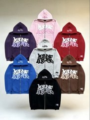Y2K Graffiti Zip Hoodie Oversized Streetwear 3D Print Harajuku Jacket Multicolor