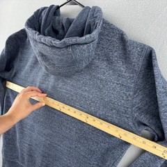 Champion Hoodie Mens Medium Gray Tri Blend Rayon Sweatshirt Retro Style New York