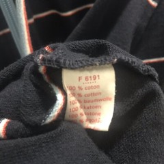 Lacoste L!VE Hoodie Sweater Full Zip Men’s size 7 XXL Navy Blue Red White Stripe