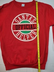 Vintage Christmas Sweatshirt L Santa’s Official Helper 88 Retro Ugly Sweater EUC