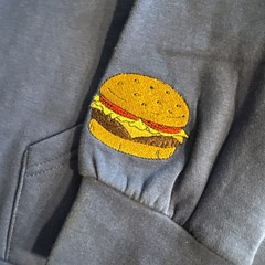 Bob’s Burgers Characters embroidered hoodie blue XLARGE XL BoxLunch NWT Pullover