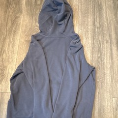 Nike Blue Logo Pullover Hoodie Teens S Drawstring Kangaroo Pocket