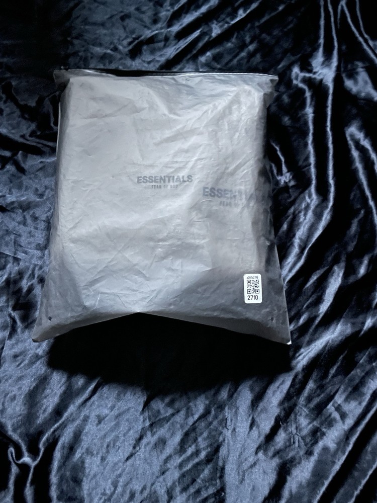 Medium size, wore once, Dark oatmeal gray, fear of god essentials hoodie
