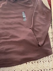 All In Motion XXL Long Sleeve Brown Hoodie Recycled Polyester & Spandex