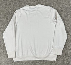Peloton Sweatshirt Mens Extra Large White Pullover Crewneck Cycling Gym Logo XL