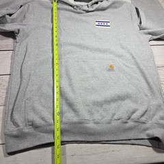 Barstool Sports Carhartt Men’s L Chicago Patch Hoodie Sweatshirt Gray Promo