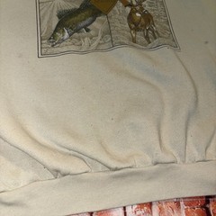 Vintage 90s A Man for All Seasons Hunting Fishing Outdoors Sweatshirt Size 3XL