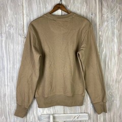 Uniqlo Mens Tan Crewneck Sweatshirt XXS Minimalist Casual Basic Pullover Top