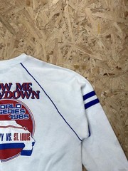 Vintage 1985 World Series Sweatshirt Mens XL White I-70 Show Me Showdown MLB