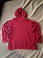 Men’s Vintage Y2K Quiksilver Red Surf Skate Pullover Hoodie Size Large