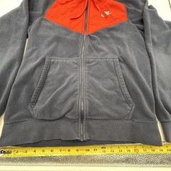 Nike Jacket Mens S Sportswear Polar Fleece Full-Zip Windrunner Hoodie Blue/Orang