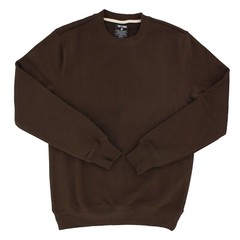 True Classic Men’s Basic Sweatshirt Crew Neck Long Sleeve Fleece, Ribbed Cuffs