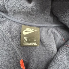 Nike Jacket Mens S Sportswear Polar Fleece Full-Zip Windrunner Hoodie Blue/Orang