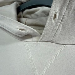 Tomorrows Laundry Hoodie Mens 2XL Cream Heavy Sweatshirt Long Sleeve Pullover