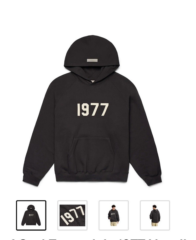 FEAR OF GOD ESSENTIALS hoodie 1977 IRON S22 Size XXL