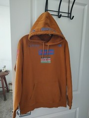 Supreme 1994 Hooded Sweatshirt With Kenya Flag Rust Color Size M