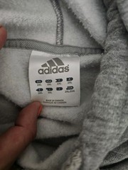 VINTAGE Adidas Sweatshirt Hoodie Size 2XL Gray All Seasons Mens Fleece