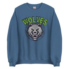 Wolves Basketball Retro Minnesota Unisex Sweatshirt S,M,L,XL,2X,3X