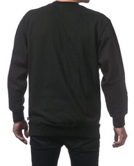 Pro Club Men’s Heavyweight Plain Crew Neck Fleece Pullover Sweatshirt Sweater