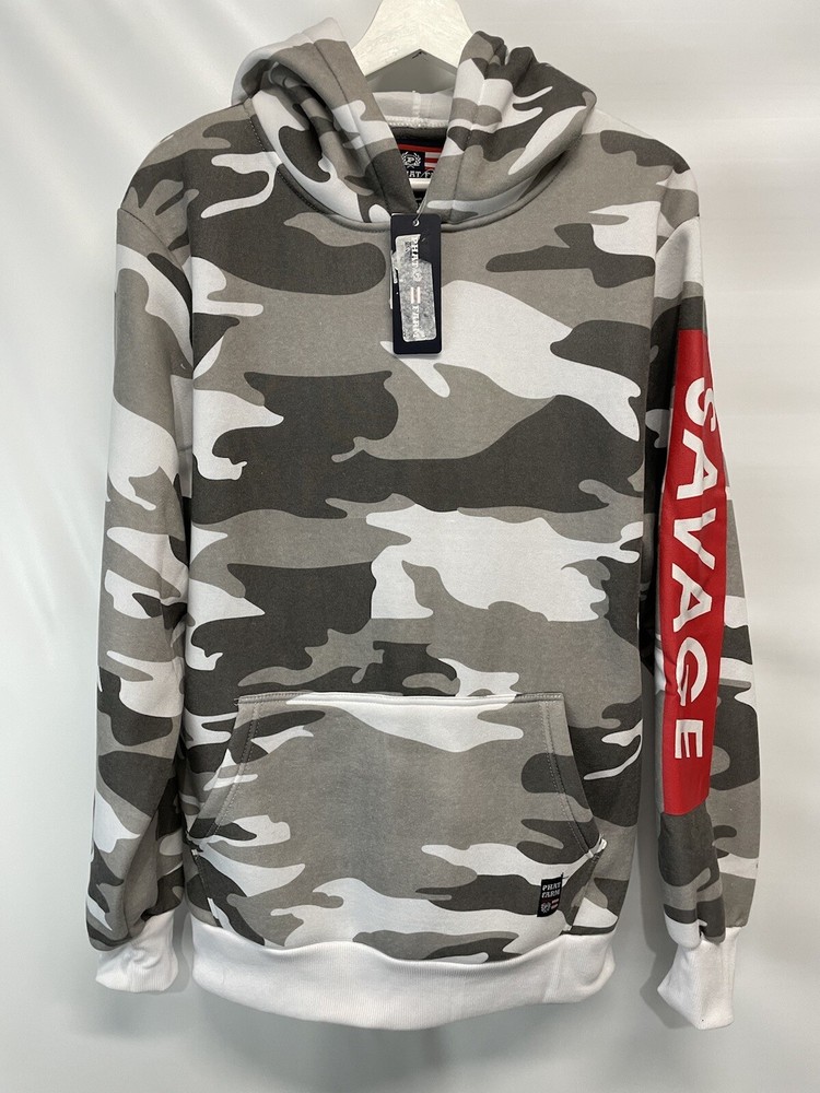 Phat Farm Camouflage Men’s SAVAGE Hoodie All Seasons Great Gift NEW S,M