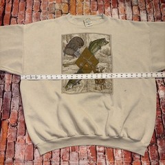 Vintage 90s A Man for All Seasons Hunting Fishing Outdoors Sweatshirt Size 3XL