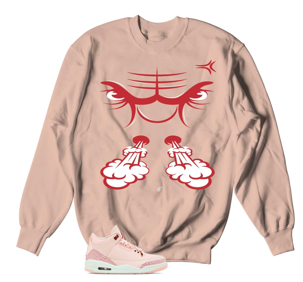 Sweater To Match Jordan 3 Valentine Day – Raging Face Sweatshirt