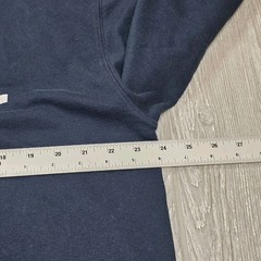 Barbell Hoodie Men XL Blue Lightweight Logo Spell out Drawstring Sweatshirt