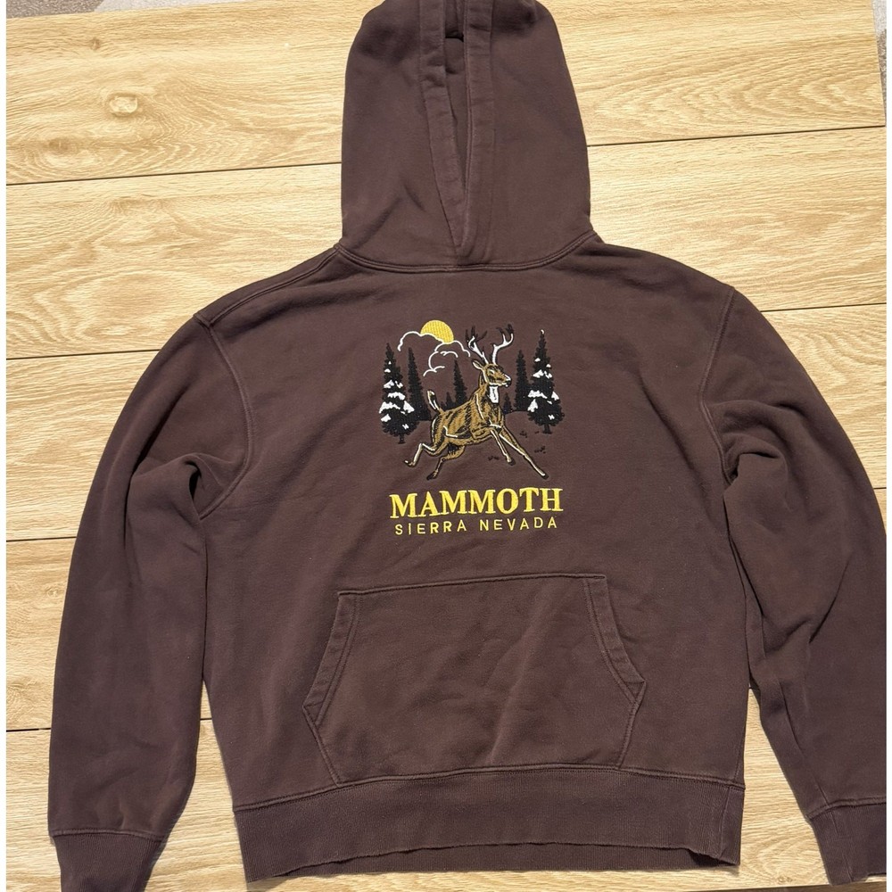 Old Navy Mammoth Sierra Nevada Brown Deer Hoodie Men’s Large