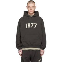 Fear of God Essentials 1977 Hoodie Iron 192BT212050F Authentic Brand New Fashion