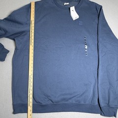 PUMA Sweatshirt Men’s 4XLT Dark Indigo Oversized Fit Crew Neck NWT Long Sleeve