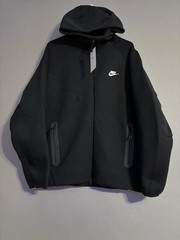 Nike Black Fleece Full Zip Hoodie Hooded Men’s Long Sleeve Size L FQ1883-010