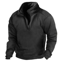 Warm Tactical Hooded Sweatshirt for Men Long Sleeve Pullover Training Sweatshirt