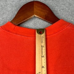 Champion Reverse Weave Sweatshirt Small Bright Orange Casual Logo Mens