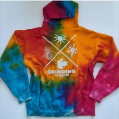 Fenchi Hoodie “Grinding All Season” Hoodie Unisex Bold Tie Dye Rare size Medium