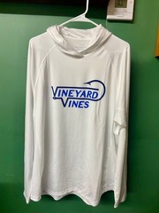 Men’s Vineyard Vines Fish Hook Long Sleeve Performance Hoodie-NWT-Size L