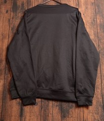 Barbell Men’s Long Sleeve Crew Neck Shirt Kangaroo Pocket Black Large