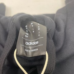 adidas Essentials 3-Stripes Fleece Hoodie Black/White Men’s M