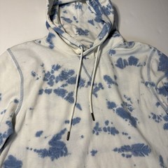 Threads 4 Thought Sustainable Apparel Men’s Blue Tie Dye Hoodie Lightweight