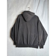 Pro Club Heavyweight Hoodie Mens Large Black Faded Distressed Paint Splatter L