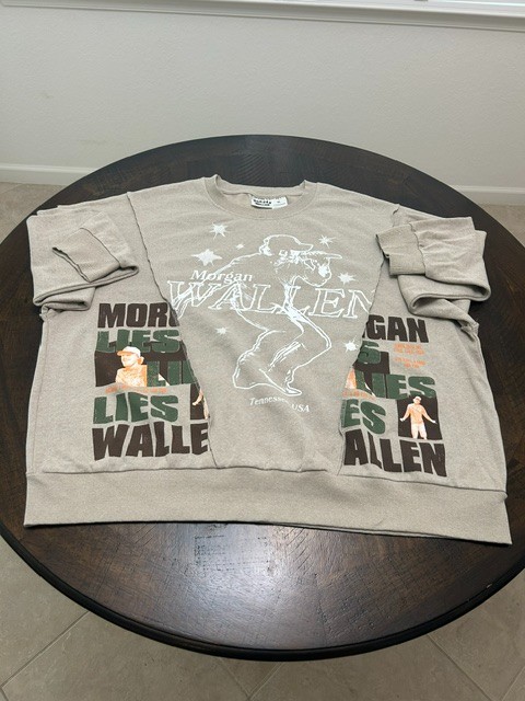 Morgan Wallen Graphic Sweatshirt Size XL Brand New With Tags