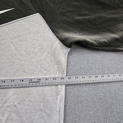 Nike Men Sweatshirt L Gray Colorblock Fleece Swoosh Logo CZ4921-141 Activewear