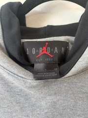 Air Jordan Men’s Gray Jumpman Graphic Fleece Pullover Hoodie Size S