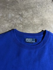 Vintage 90s Polo Ralph Lauren Sweatshirt Mens Size Large Blue W/ Orange Horse