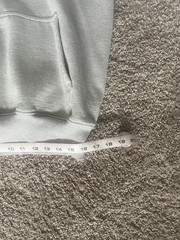Heather Light Gray Hours Brand Drop Shoulder Hoodie Small Size Relaxed Oversize
